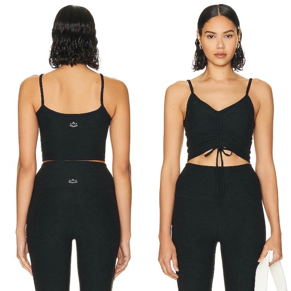 NWT Beyond Yoga Spacedye Centered Cropped Tank in Darkest Night Medium